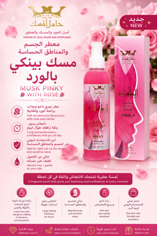 Feminin Secert Body Mist Pink معطر جسم سر الانوثة بينك